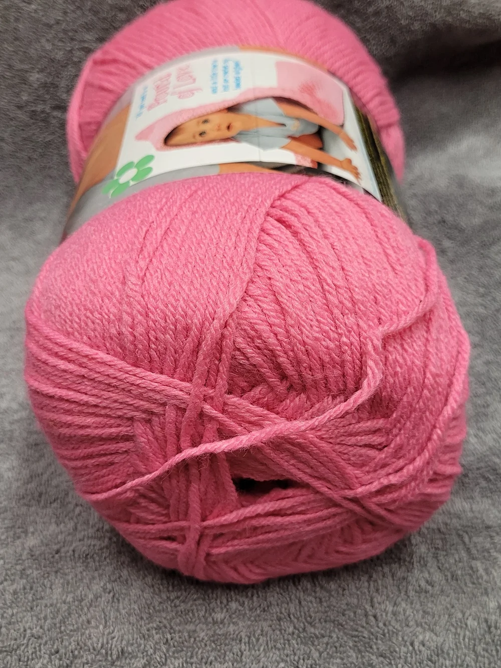 Lion Brand Baby Yarn- Pink- 1 Pound, Soft Acrylic. Great for knitting or crochet